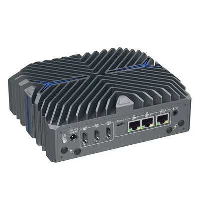 Intel Core Ultra 5 125U Fanless Aluminum Industrial Mini PC – DDR5, 3× LAN, 2× COM