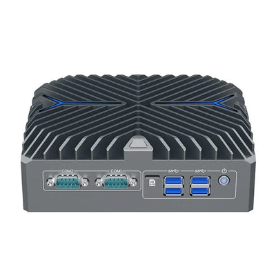 Intel Core Ultra 5 125U Fanless Aluminum Industrial Mini PC – DDR5, 3× LAN, 2× COM