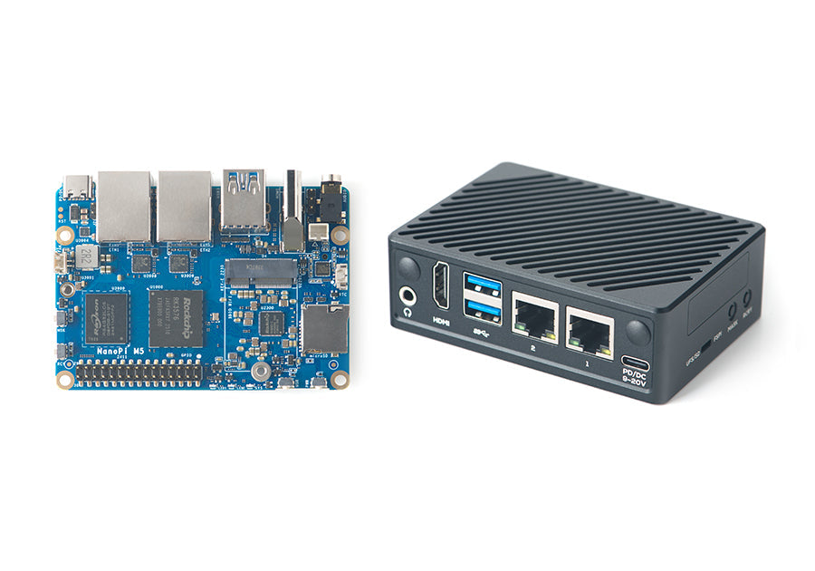 Friendly Elec NanoPi M5 RK3576 AI Development Board | 6 TOPS NPU | Dual Gigabit Ethernet | NVMe SSD Support