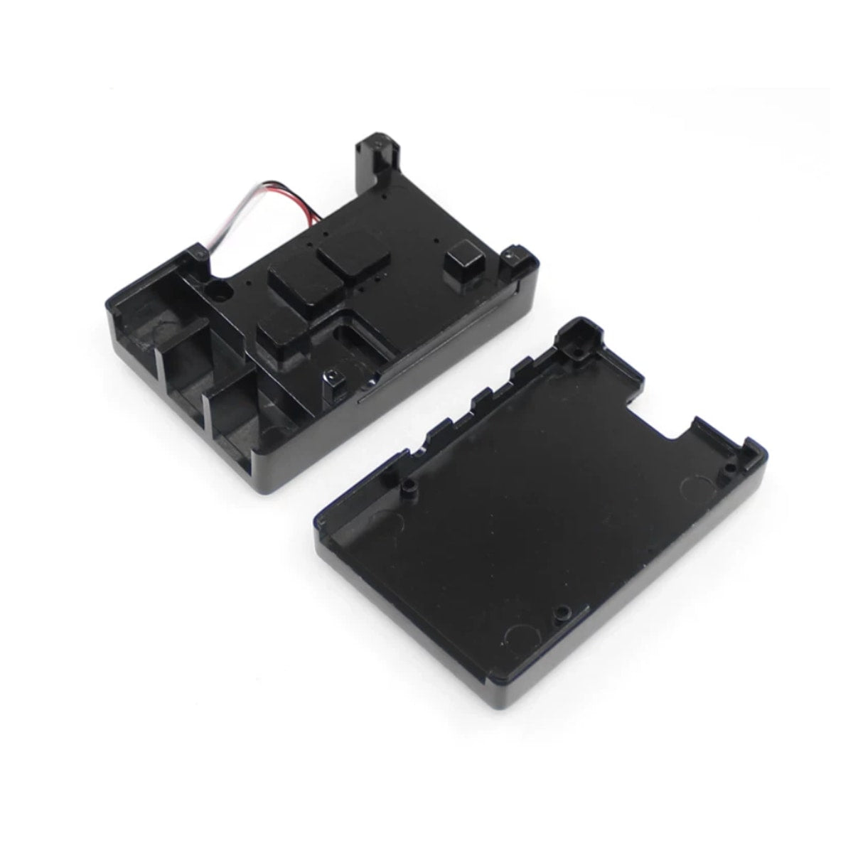 Raspberry Pi 4B Dual-Fan Aluminum Cooling Case — Black
