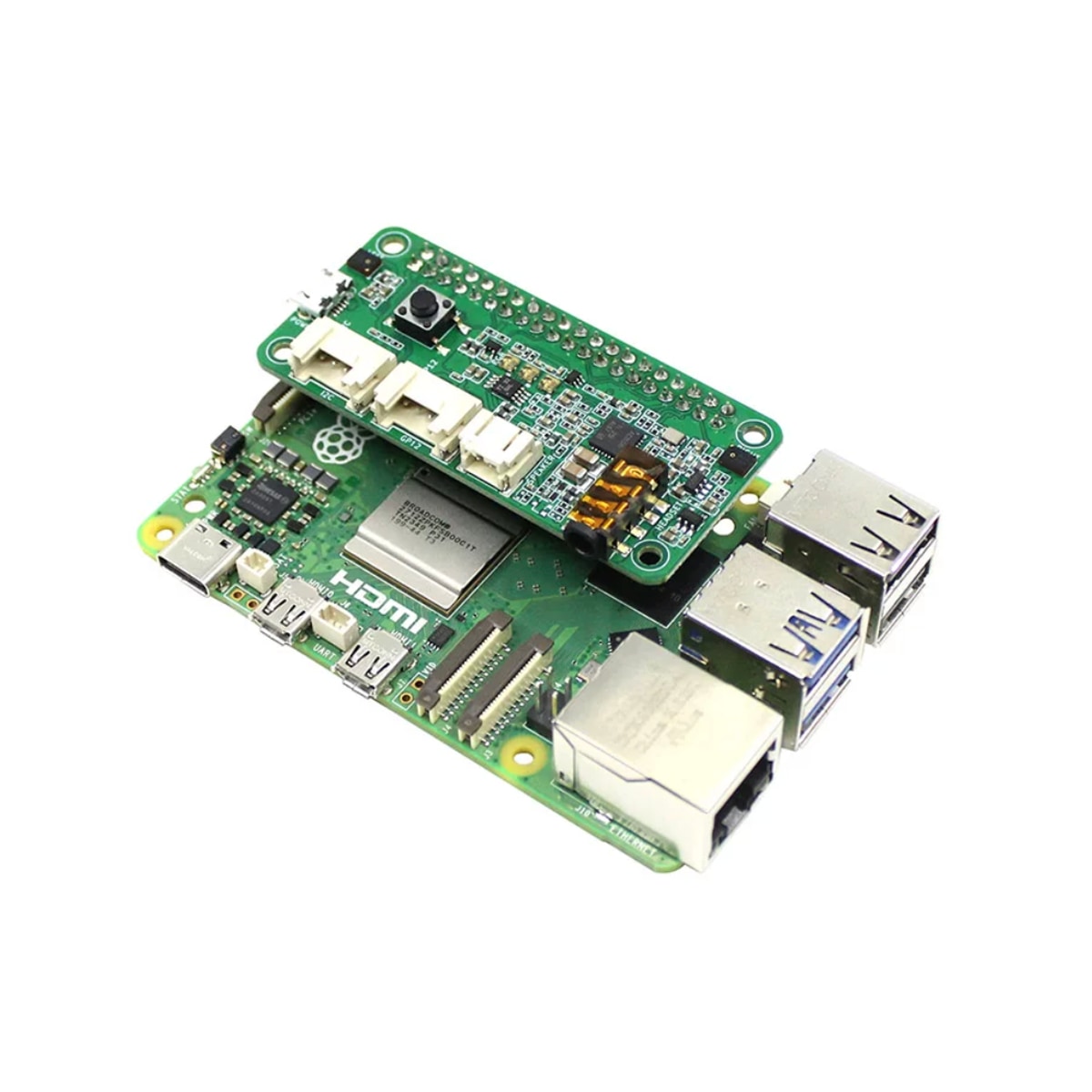 Raspberry Pi ReSpeaker 2-Microphone Voice Recognition HAT