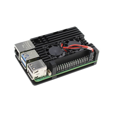 Raspberry Pi 5 Fixed-speed Dual-Fan Aluminum-Alloy Hetsink Cover