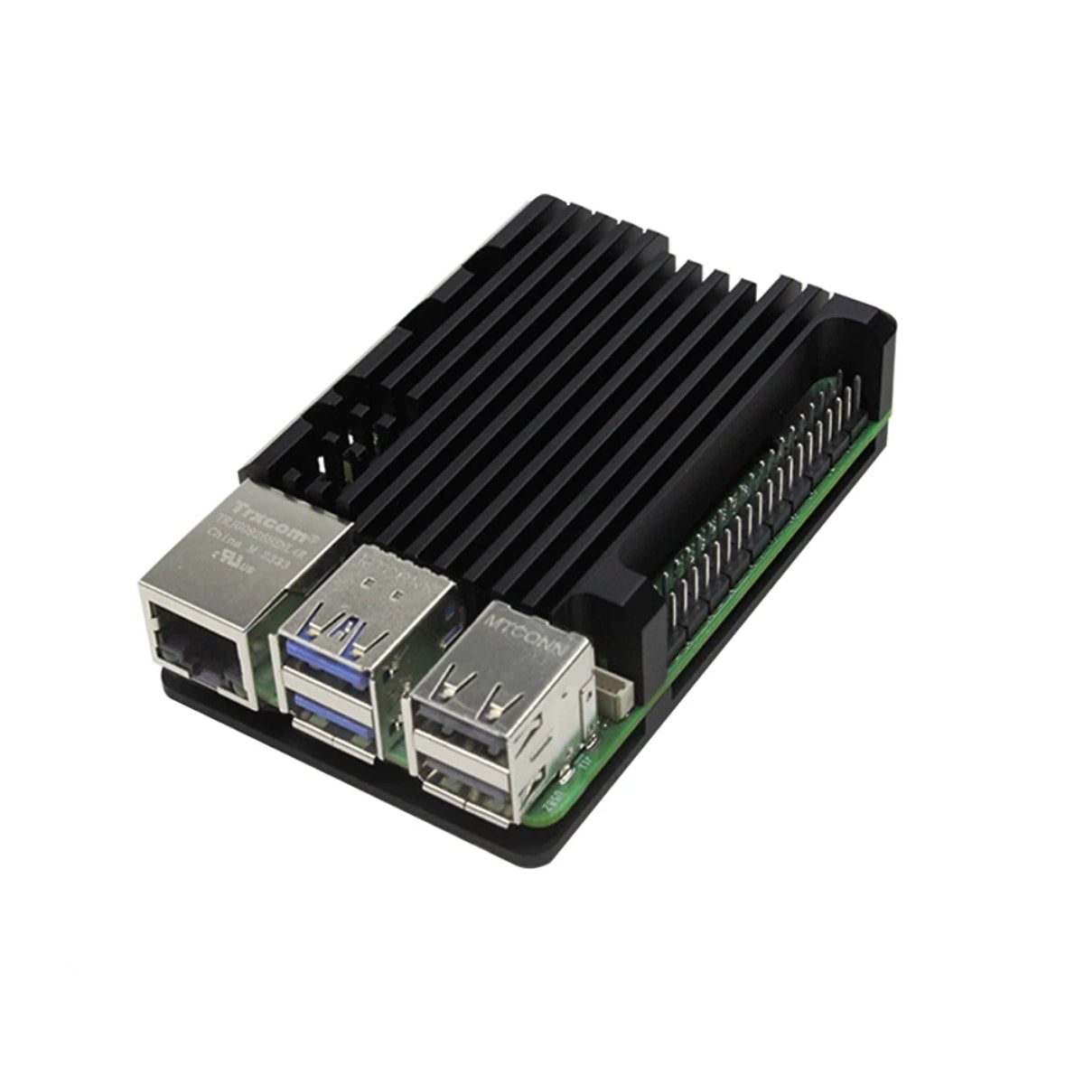 Raspberry Pi 5 Fixed-speed Dual-Fan Aluminum-Alloy Hetsink Cover