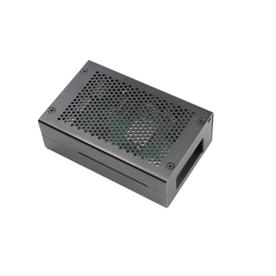 Raspberry Pi 5 aluminum Alloy Heat Sink Case With Cooling Fan Protector, Mesh Housing
